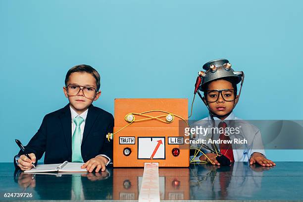 young businessman interviews for new job - interview funny stockfoto's en -beelden