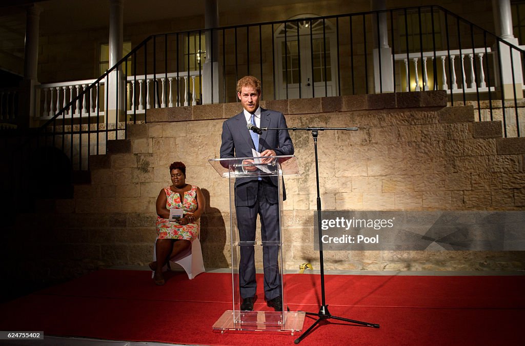 Prince Harry Visits The Caribbean - Day 1