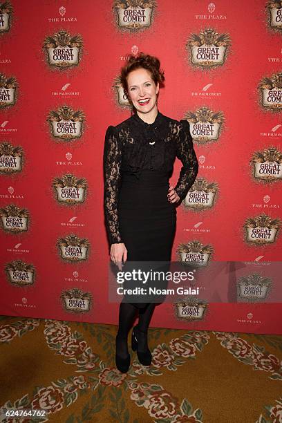 Grace McLean attends the after party for the 'Natasha, Pierre & The Great Comet Of 1812' opening night on Broadway at The Plaza Hotel on November 14,...