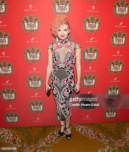Paloma Garcia-Lee attends the after party for the 'Natasha, Pierre & The Great Comet Of 1812' opening night on Broadway at The Plaza Hotel on...