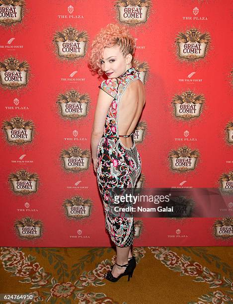 Paloma Garcia-Lee attends the after party for the 'Natasha, Pierre & The Great Comet Of 1812' opening night on Broadway at The Plaza Hotel on...