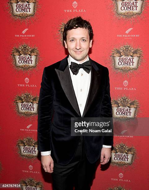 Bradley King attends the after party for the 'Natasha, Pierre & The Great Comet Of 1812' opening night on Broadway at The Plaza Hotel on November 14,...