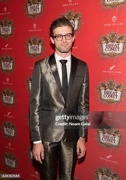 Sam Pinkleton attends the after party for the 'Natasha, Pierre & The Great Comet Of 1812' opening night on Broadway at The Plaza Hotel on November...