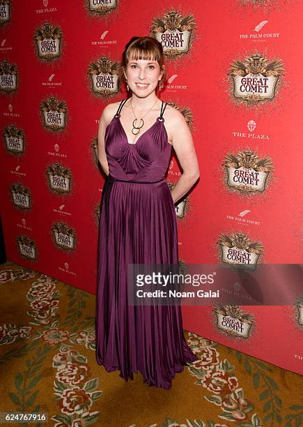 Brittain Ashford attends the after party for the 'Natasha, Pierre & The Great Comet Of 1812' opening night on Broadway at The Plaza Hotel on November...