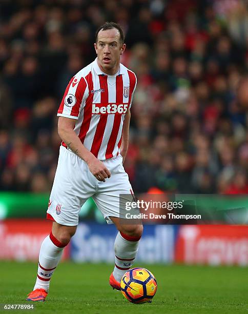 Charlie Adam of Stoke City during the Premier League match between Stoke City and AFC Bournemouth at Bet365 Stadium on November 19, 2016 in Stoke on...