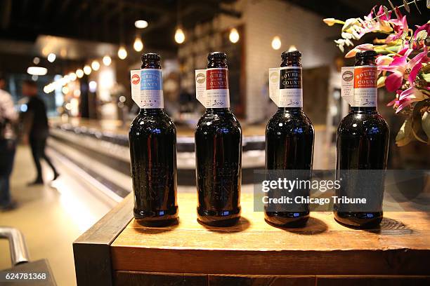 Goose Island's 2016 Bourbon County Stout Brand beers, presented during a media tasting event on Wednesday, Oct. 26, 2016.