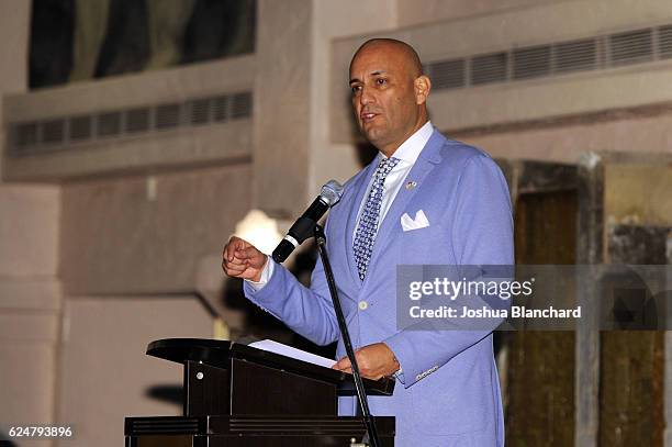 Peter Villegas attends Fiesta Shalom hosted by the Consulate General Of Israel at Tamayo Restaurant on November 20, 2016 in Los Angeles, California.