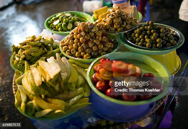 Hanoi, Vietnam Ingredients of a traditional cookery shop in Hanoi on October 30, 2016 in Hanoi, Vietnam.