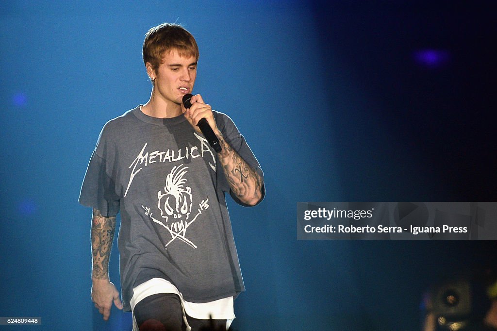 Justin Bieber Performs In Bologna