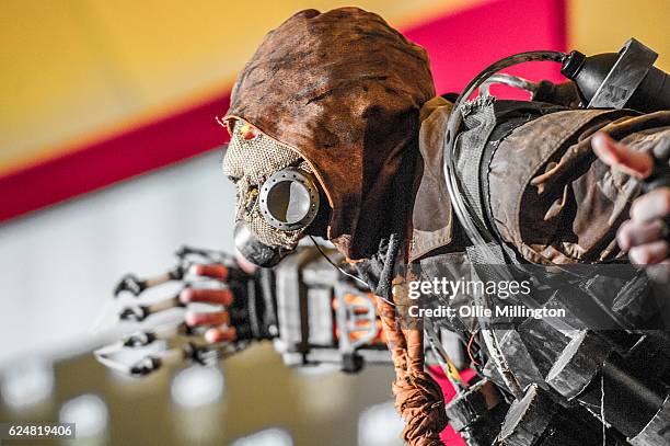 Cosplayer dressed as Scarecrow from Batman on day 2 of the November Birmingham MCM Comic Con at the National Exhibition Centre in Birmingham, UK on...