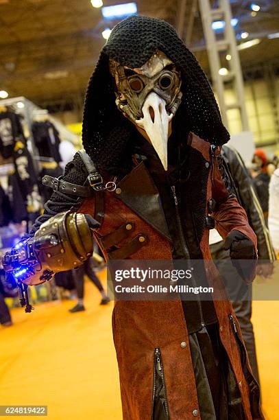 Cosplayer on day 2 of the November Birmingham MCM Comic Con at the National Exhibition Centre in Birmingham, UK on November 20, 2016 in Birmingham,...