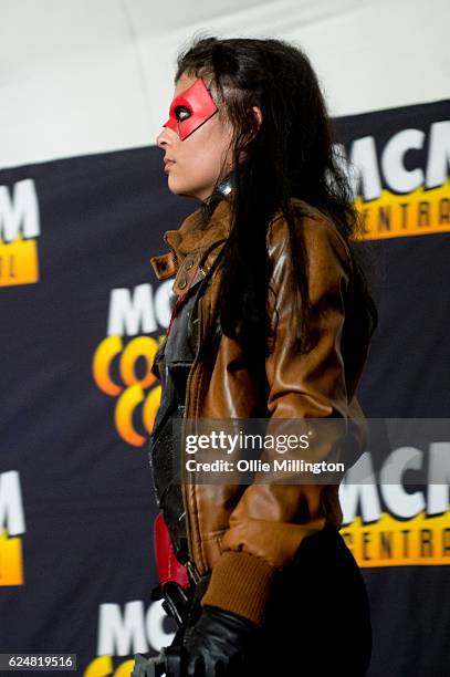 Cosplayer dressed as Red Skull on day 2 of the November Birmingham MCM Comic Con at the National Exhibition Centre in Birmingham, UK on November 20,...