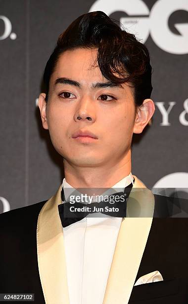 Actor Masaki Suda attends the GQ Men Of The Year 2016 at the Tokyo American Club on November 21, 2016 in Tokyo, Japan.