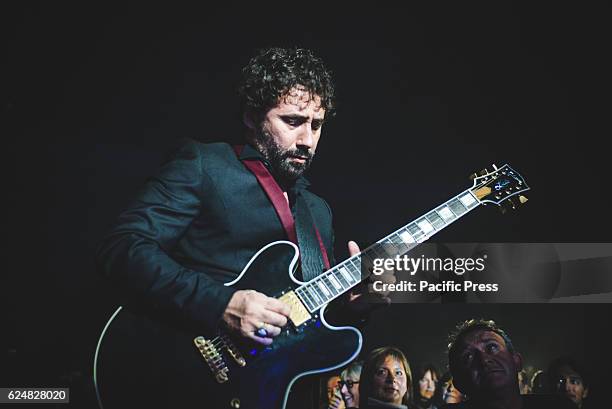 The Tiromancino band performing live Teatro Colosseo for their "Nel Respiro Del Mondo" tour 2016.