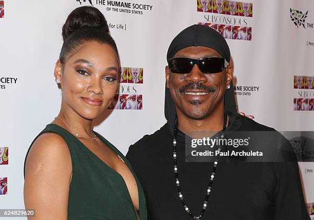 Artist / Actress Bria Murphy and Actor Eddie Murphy attend the debut gallery opening of Bria Murphy's "Subconscious" at Los Angeles Contemporary...