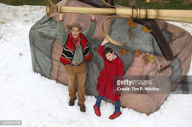 Mark Rylance and Ruby Barnhill celebrate the release of "The BFG" on Digital Download, Blu-ray and DVD at Potters Field on November 21, 2016 in...