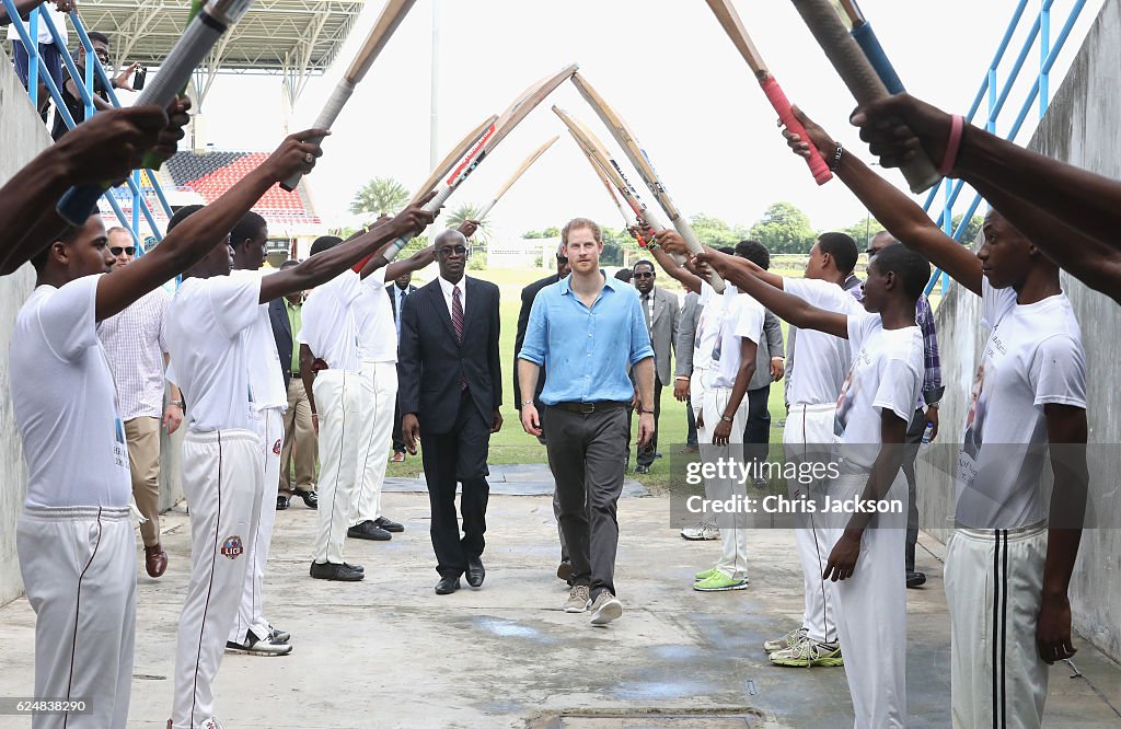 Prince Harry Visits The Caribbean - Day 2