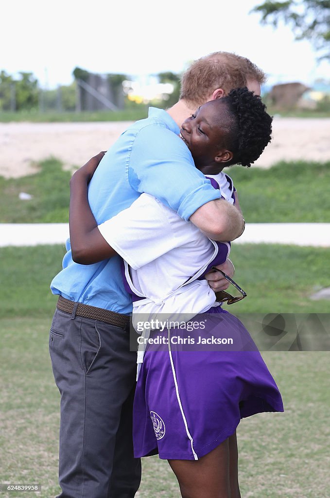 Prince Harry Visits The Caribbean - Day 2