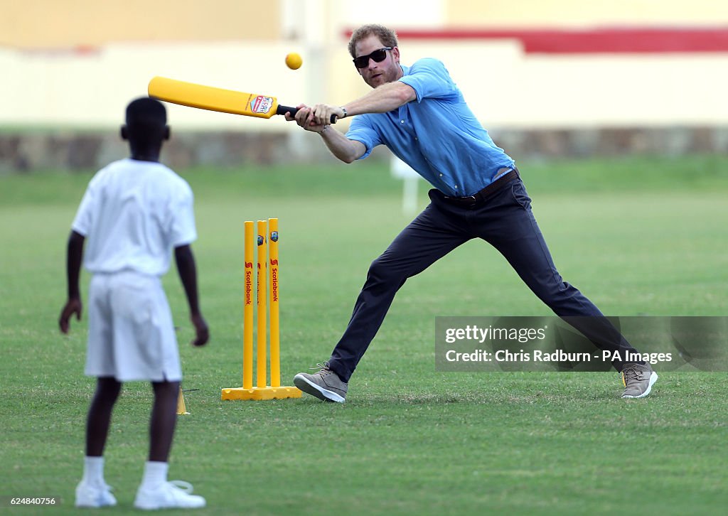 Prince Harry visit to the Caribbean - Day Two