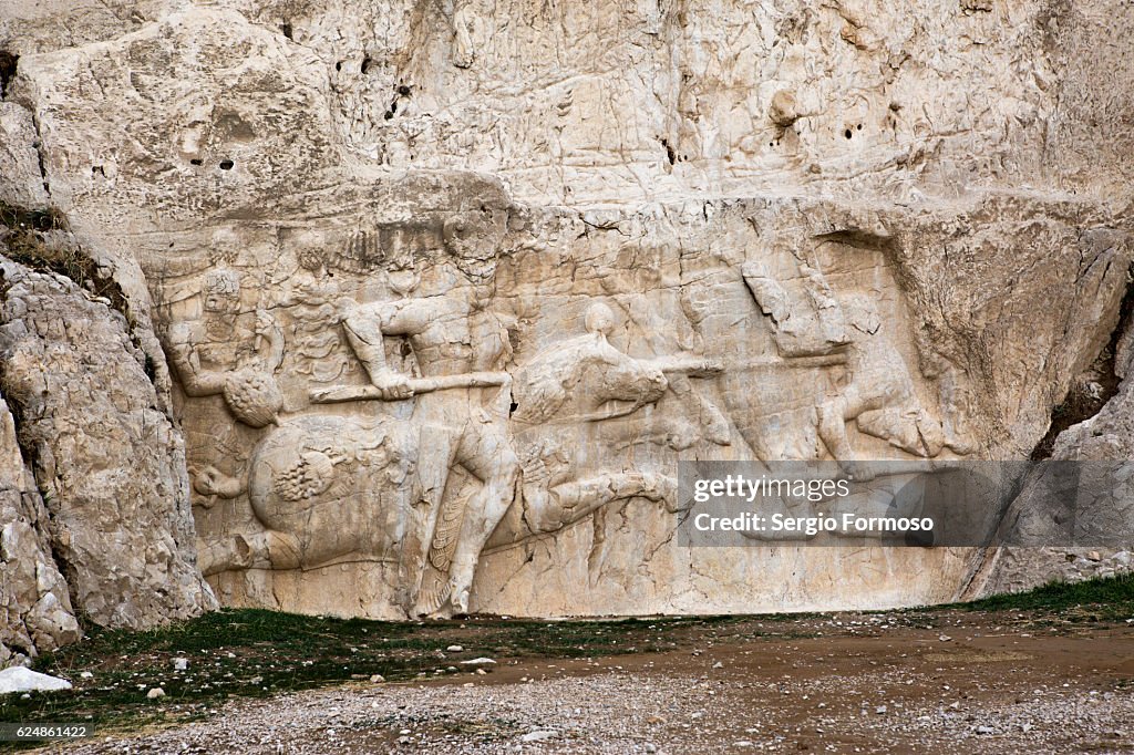 The Equestrian Victory of Hormozd II, Naqsh-e Rustam, Persepolis, Iran