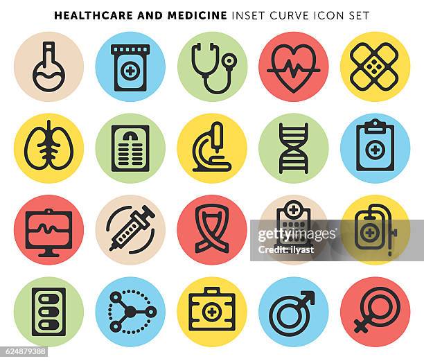 healthcare and medicine - icon awards 2016 stock illustrations