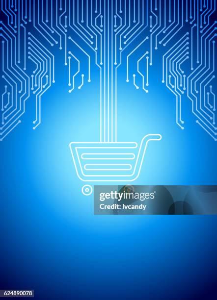 online shopping - retail abstract stock illustrations