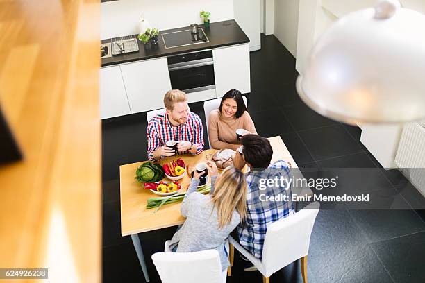 double date at home - double date stock pictures, royalty-free photos & images