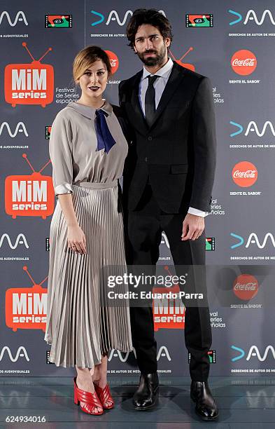 Actress Blanca Suarez and actor Ruben Cortada attend 'Lo que escondian sus ojos' premiere at Cineteca Matadero on November 21, 2016 in Madrid, Spain.