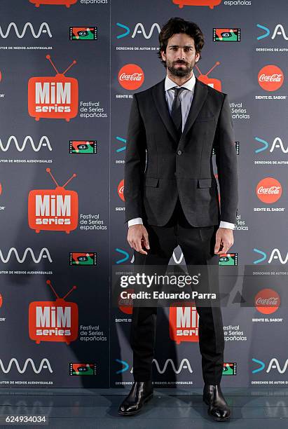 Actor Ruben Cortada attends 'Lo que escondian sus ojos' premiere at Cineteca Matadero on November 21, 2016 in Madrid, Spain.