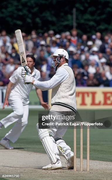 Tom Moody batting for Worcestershire during his innings of 72 not out in a winning total of 110 for 1 in the Benson and Hedges Cup Semi Final between...