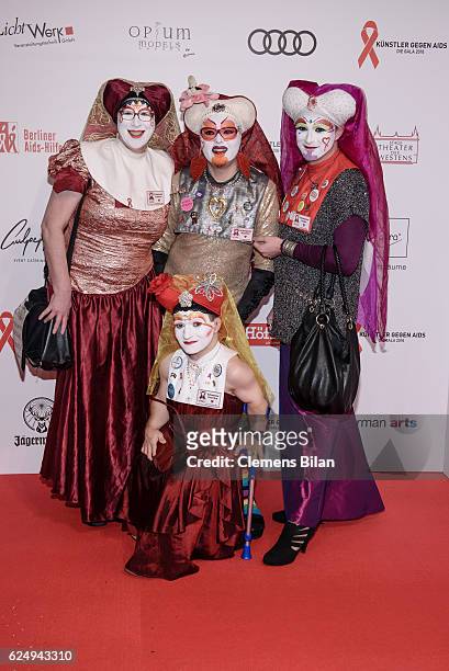 The Sisters of Perpetual Indulgence attend the Artists Against Aids Gala at Stage Theater des Westens on November 16, 2016 in Berlin, Germany.