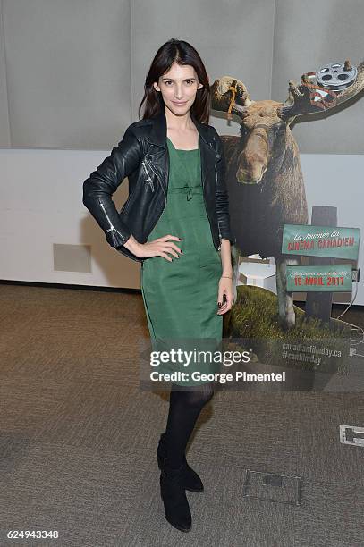 Actress Liane Balaban attends the REEL CANADA press conference announcing a major government support to host world's largest one-day film festival...