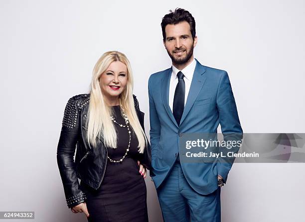 Producer Lady Monika Bacardi and producer Andrea Iervolino, from the film In Dubious Battle, pose for a portraits at the Toronto International Film...
