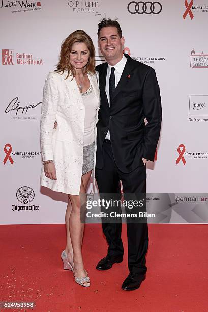 Maren Gilzer and Daniel Grauert the Artists Against Aids Gala at Stage Theater des Westens on November 16, 2016 in Berlin, Germany.