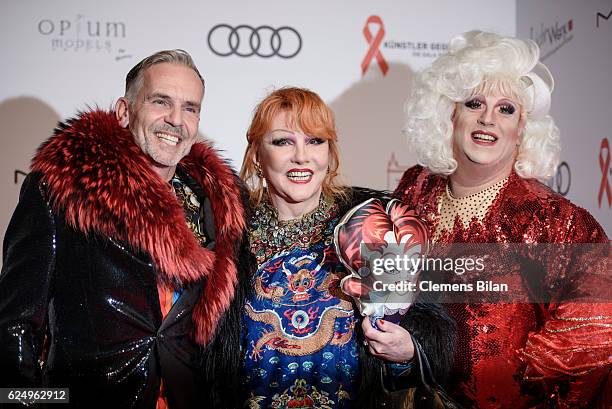 Romy Haag and guests attend the Artists Against Aids Gala at Stage Theater des Westens on November 16, 2016 in Berlin, Germany.