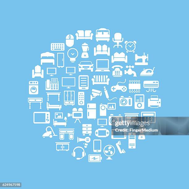 shopping design - dvd player stock illustrations
