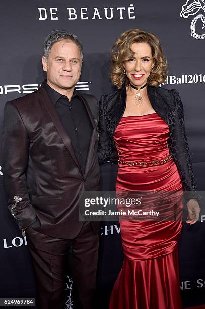 Honoree Heloise Pratt and Jon Stevens attend the 2016 Angel Ball hosted by Gabrielle's Angel Foundation For Cancer Research on November 21, 2016 in...