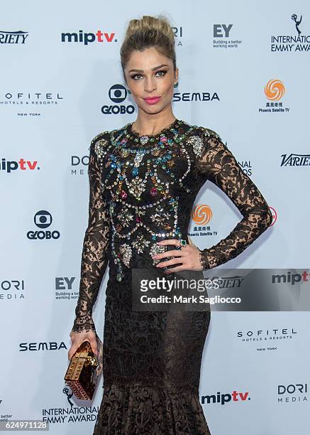 Grazi Massafera attends the 2016 International Emmy Awards at the New York Hilton on November 21, 2016 in New York City.