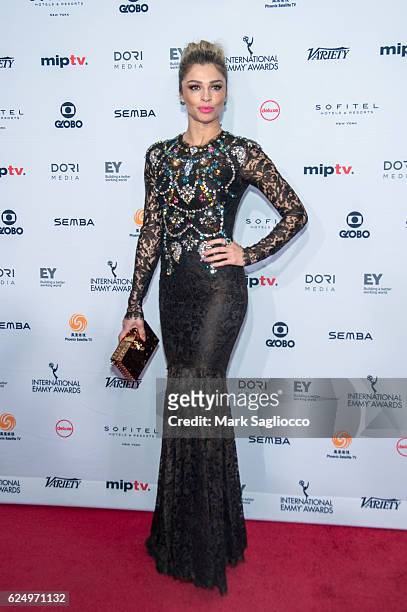 Grazi Massafera attends the 2016 International Emmy Awards at the New York Hilton on November 21, 2016 in New York City.