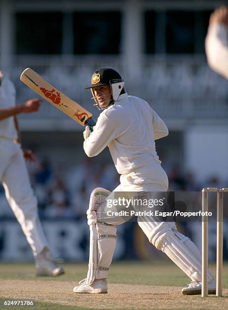 Mark Taylor of Australia batting during the 6th Test match between England and Australia at The Oval, London, 24th August 1989.