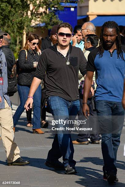 Prince Michael Jackson visits "Extra" at Universal Studios Hollywood on November 21, 2016 in Universal City, California.