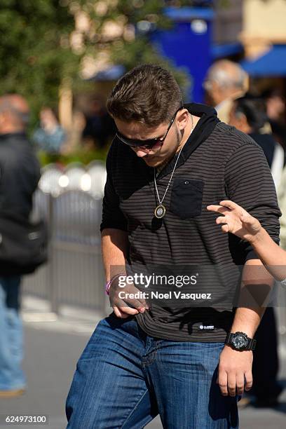 Prince Michael Jackson visits "Extra" at Universal Studios Hollywood on November 21, 2016 in Universal City, California.