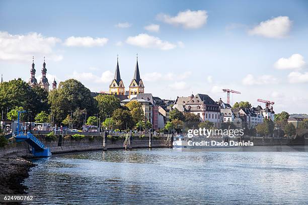 koblenz panorama - koblenz stock-fotos und bilder