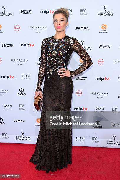 Grazi Massafera attends the 44th International Emmy Awards at New York Hilton on November 21, 2016 in New York City.