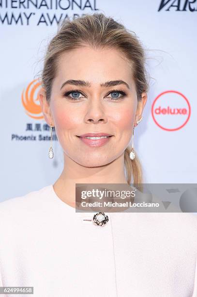 Birgitte Hjort Sorensen attends the 44th International Emmy Awards at New York Hilton on November 21, 2016 in New York City.