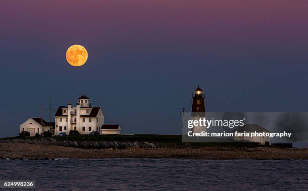 harvest moon - moon so ri stock pictures, royalty-free photos & images