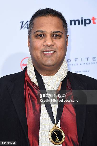 Krishnendu Majumdar attends the 44th International Emmy Awards at New York Hilton on November 21, 2016 in New York City.