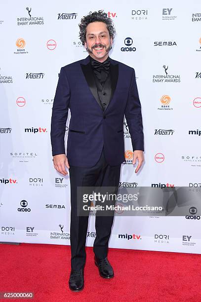 Alexandre Nero attends the 44th International Emmy Awards at New York Hilton on November 21, 2016 in New York City.
