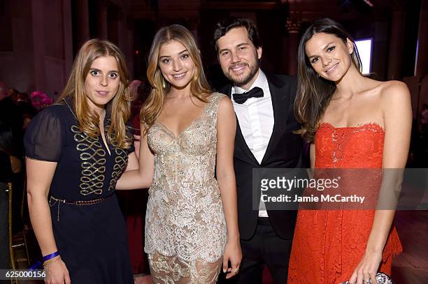 Princess Beatrice of York, Daniela Lopez, Scott Sartiano and Allie Rizzo attends the 2016 Angel Ball hosted by Gabrielle's Angel Foundation For...