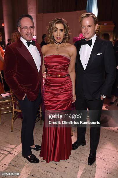 Andrew Saffir Honoree Heloise Pratt and Daniel Benedict attend the 2016 Angel Ball hosted by Gabrielle's Angel Foundation For Cancer Research on...